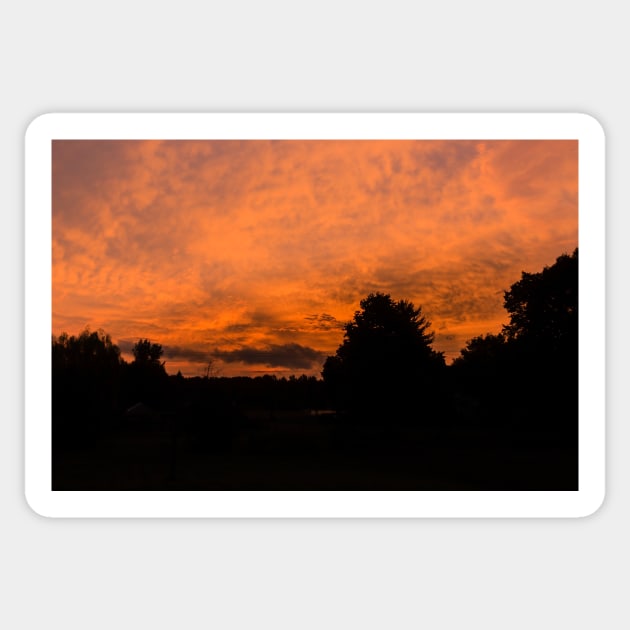 Morning dawn in the country Sticker by josefpittner